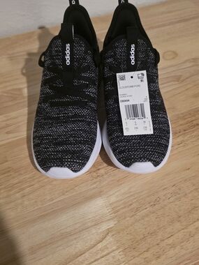 Adidas Cloudfoam Pure Slip-On Sneakers - Black/White